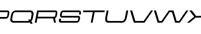 Aerodome Med Obliq ExtraWide Font UPPERCASE