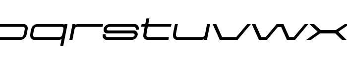 Aerodome Med Obliq ExtraWide Font LOWERCASE