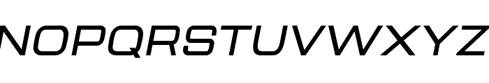Aerodome Medium Oblique Font UPPERCASE