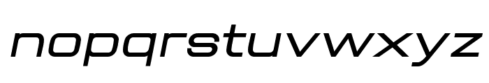 Aerodome Medium Oblique Font LOWERCASE