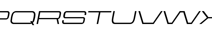 Aerodome Oblique ExtraWide Font UPPERCASE