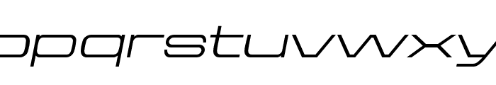 Aerodome Oblique Wide Font LOWERCASE