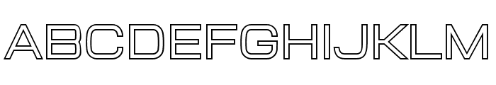 Aerodome Outline Font UPPERCASE