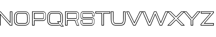 Aerodome Outline Font UPPERCASE