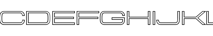 Aerodome OutlineExtraWide Font UPPERCASE