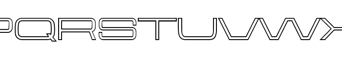Aerodome OutlineExtraWide Font UPPERCASE