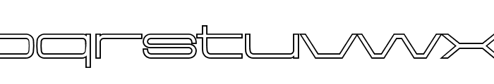Aerodome OutlineExtraWide Font LOWERCASE