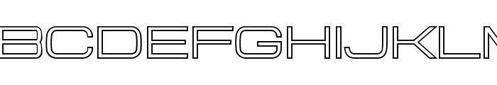 Aerodome OutlineWide Font UPPERCASE