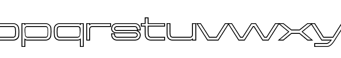 Aerodome OutlineWide Font LOWERCASE