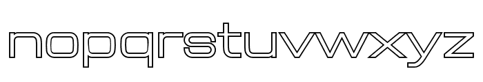 Aerodome Outline Font LOWERCASE
