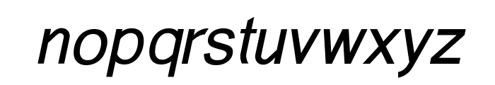 Aeronomic Sans Italic Font LOWERCASE