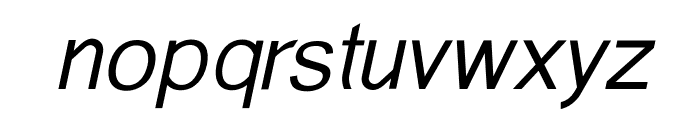 AeronomicSans-ThinItalic Font LOWERCASE