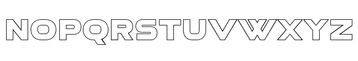 Aerospace Outline Font UPPERCASE