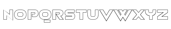 Aerospace Outline Font LOWERCASE