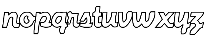 Aeschyllus Hollow Font LOWERCASE