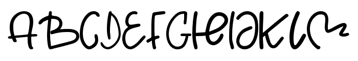 Aesha-Regular Font UPPERCASE
