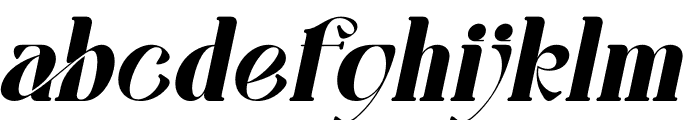 Aestera Italic Font LOWERCASE