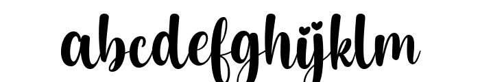 Aesthetic Charming Font LOWERCASE