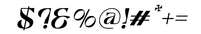 Aesthetic Italic Font OTHER CHARS