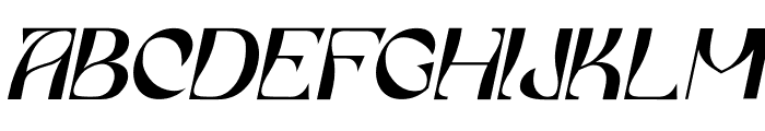 Aesthetic Italic Font UPPERCASE