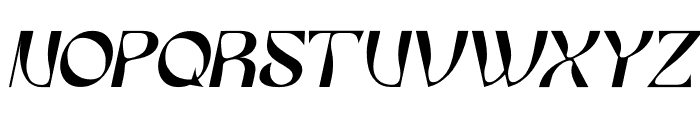 Aesthetic Italic Font UPPERCASE