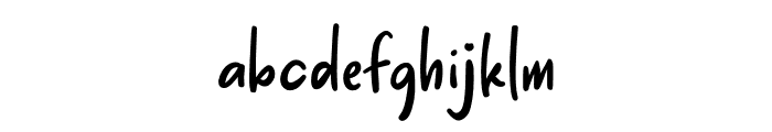 Aesthetic Scratch Font LOWERCASE