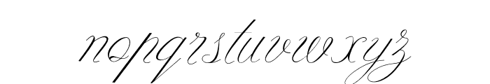 Aesthetic Script Font LOWERCASE