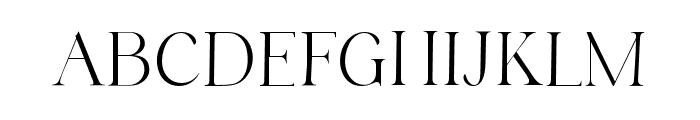 Aesthetic Serif Alternate Font UPPERCASE