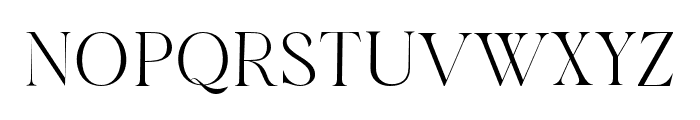 Aesthetic Serif Alternate Font UPPERCASE