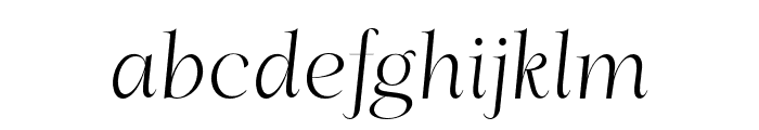 Aesthetic Serif Alternate Font LOWERCASE