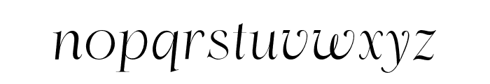 Aesthetic Serif Alternate Font LOWERCASE