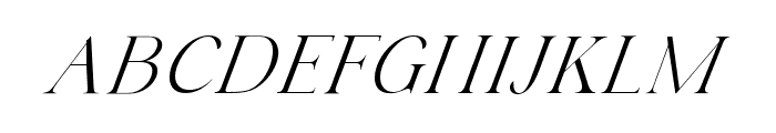 Aesthetic Serif Font UPPERCASE