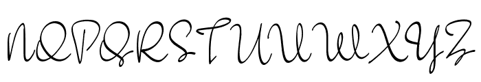 Aesthetic Signature Font UPPERCASE