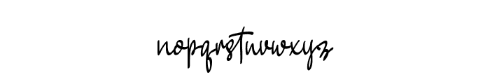 Aesthetic Signature Font LOWERCASE