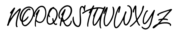 AestheticNotes-Regular Font UPPERCASE