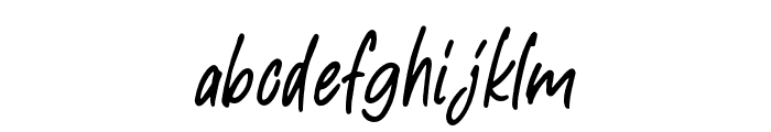 AestheticNotes-Regular Font LOWERCASE