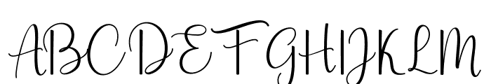 AestheticScript-Regular Font UPPERCASE