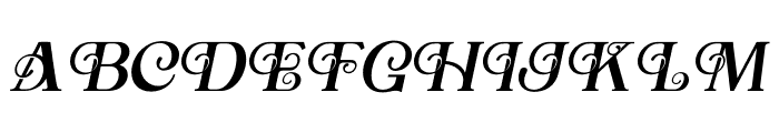 Aesthic Clasic Italic Font UPPERCASE