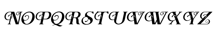 Aesthic Clasic Italic Font UPPERCASE