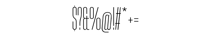 Aeternus Tall Thin Font OTHER CHARS