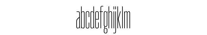 Aeternus Tall Thin Font LOWERCASE