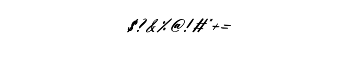 Aetholany Roterdam Italic Font OTHER CHARS