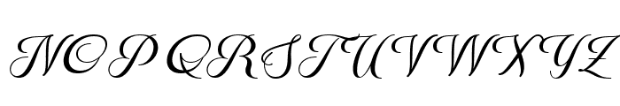 Aetrina Script Regular Font UPPERCASE