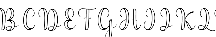 Aeylina Outline Regular Font UPPERCASE