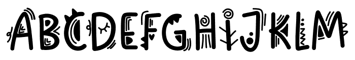 Afican Style Font LOWERCASE