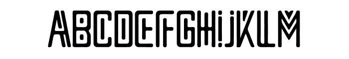 African Gribald Font UPPERCASE