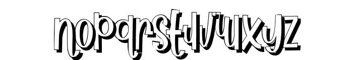 African Paradise Shadow Font LOWERCASE