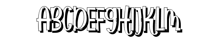 AfricanParadise-Shadow Font UPPERCASE