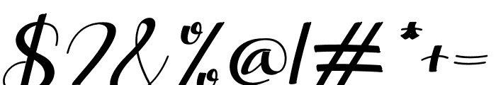 After Christmas Italic Font OTHER CHARS