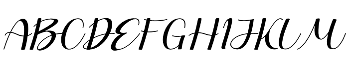 After Christmas Italic Font UPPERCASE